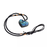 Ketting met een hartje van labradoriet